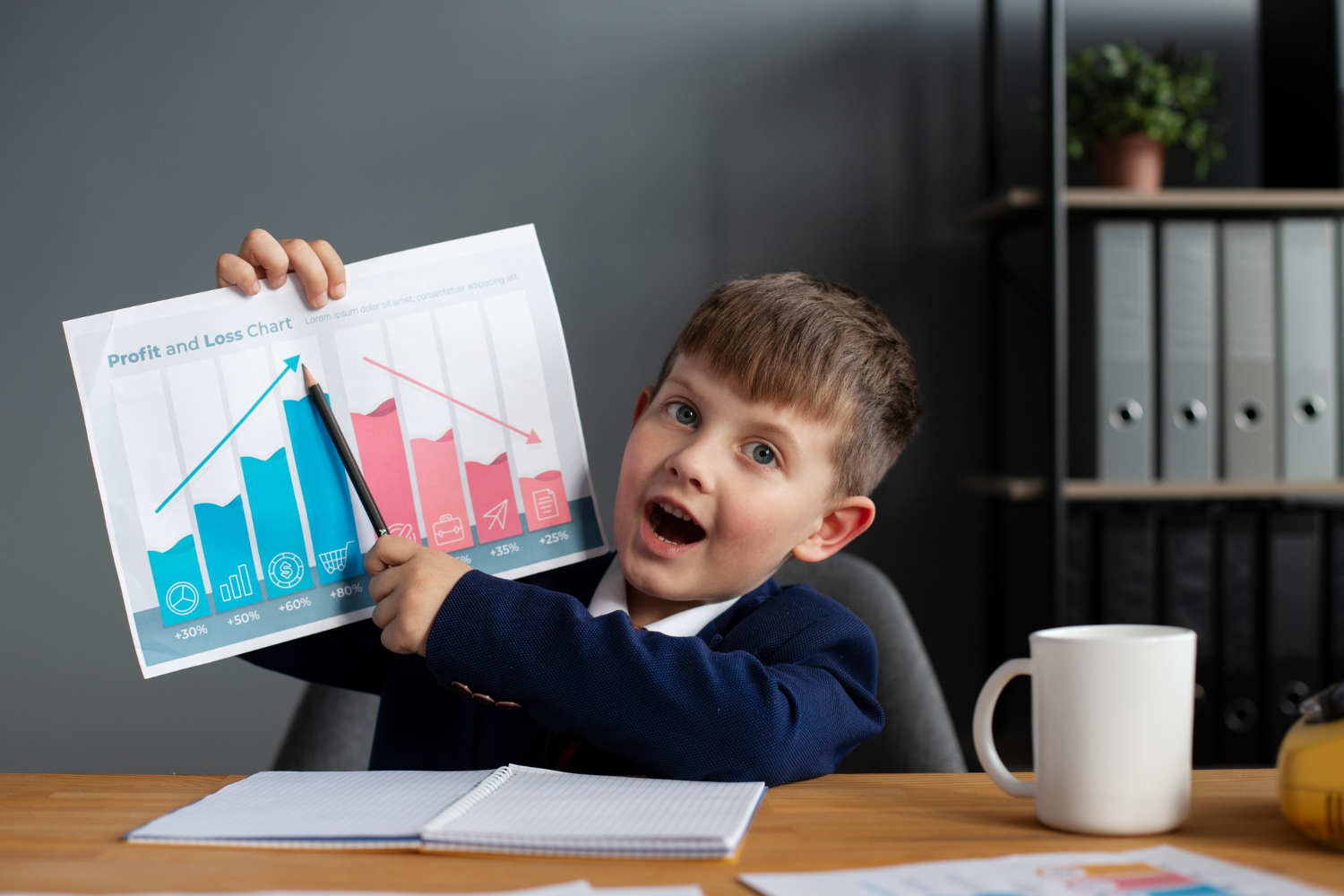 Parents and child working together